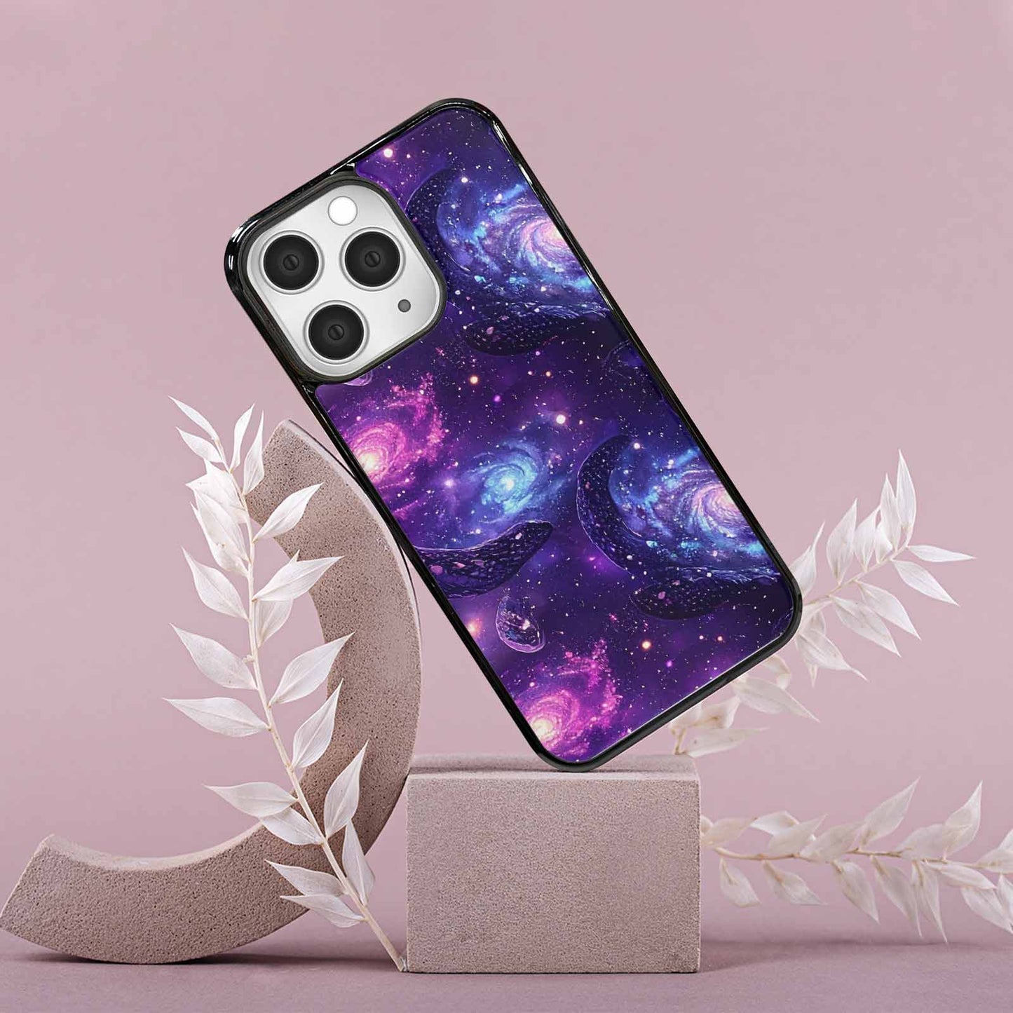 iPhone 15 Pro Max Case — Galaxy Snake Print Custom, Custom Art Phone Cover