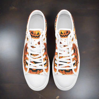 Chinese Dragon Orange Black Custom Bold Art - Freaky Shoes | Custom Art Sneakers
