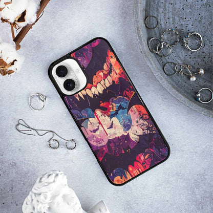 iPhone 16 Plus Case — Vampire Fangs Bats Vampire Fangs And, Custom Printed Phone Case