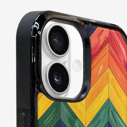 iPhone 16 Plus Case — Progress Pride Flag Color Theme Small, Customized Protective Case
