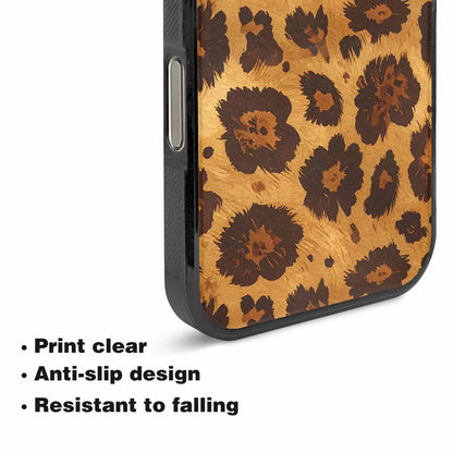iPhone 16 Pro Case — Classic Leopard Print Warm Golden Tan, Unique Phone Case Design