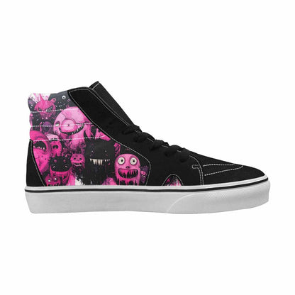 MEN'S Monsters (general) High Top Canvas Grunge Custom Shoes