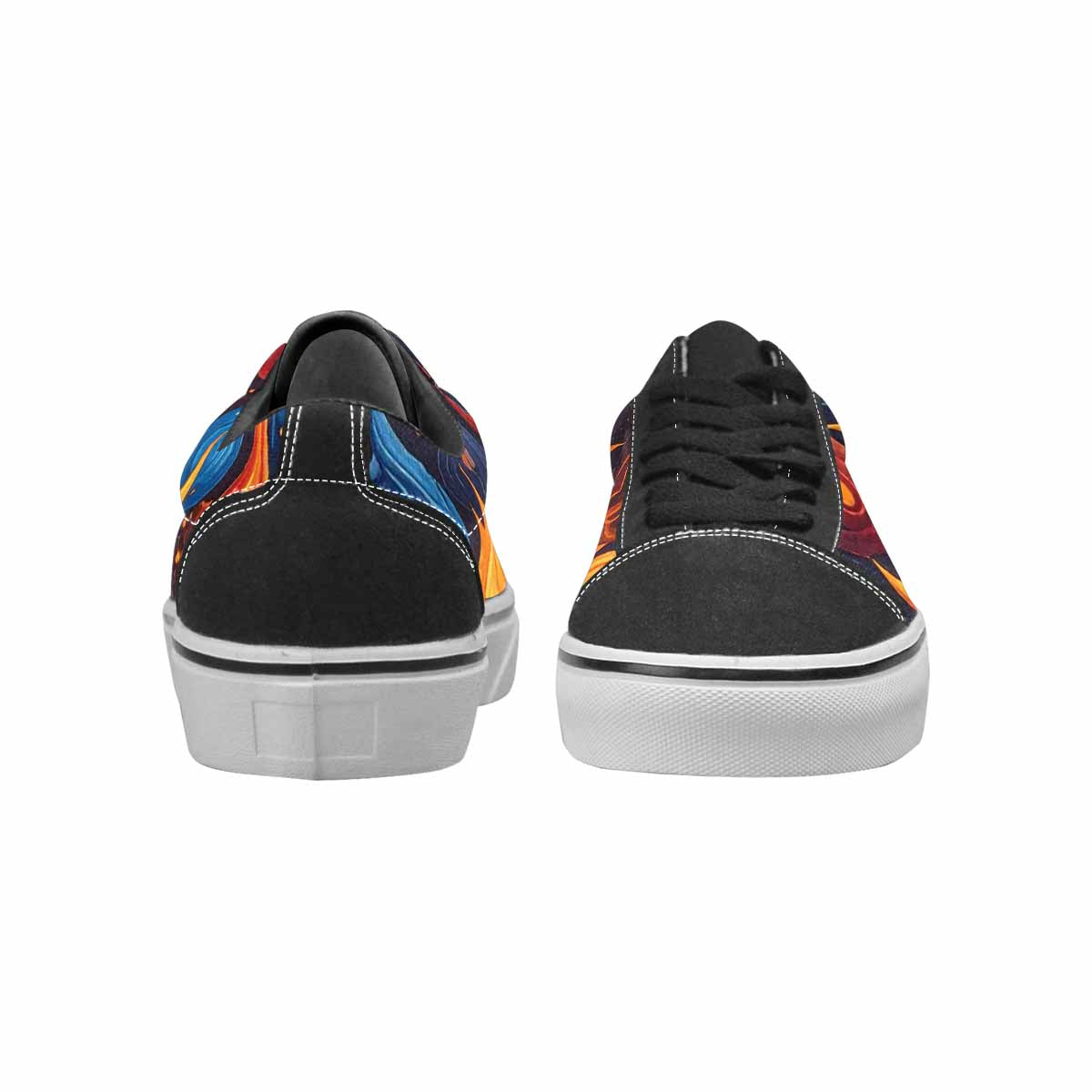 WOMEN'S Fire Flame Canvas Lace-Up Vivid Sneakers