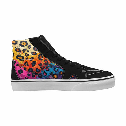 MEN'S Full Color Vibrant Animal High Top Canvas Vivid Sneakers