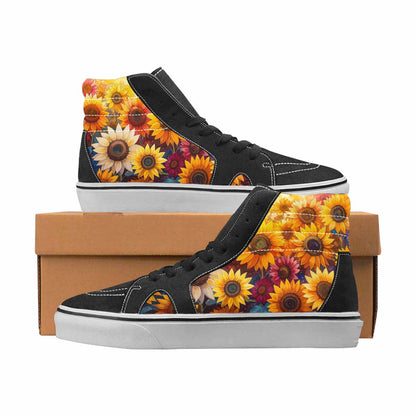 WOMEN'S Sunflowers Full Color High Top Canvas Original Design Vivid Custom Printed Shoes