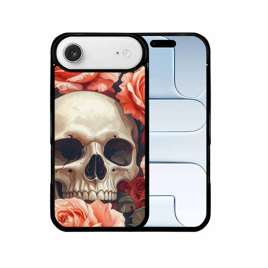 iPhone 17 Air Case — Skulls Roses Soft Airbrush Gothic Skulls, Unique Phone Case Design