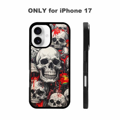 iPhone 17 Case — Rainbow From Skull\'s Mouth Gothic Skulls, Customized Protective Case