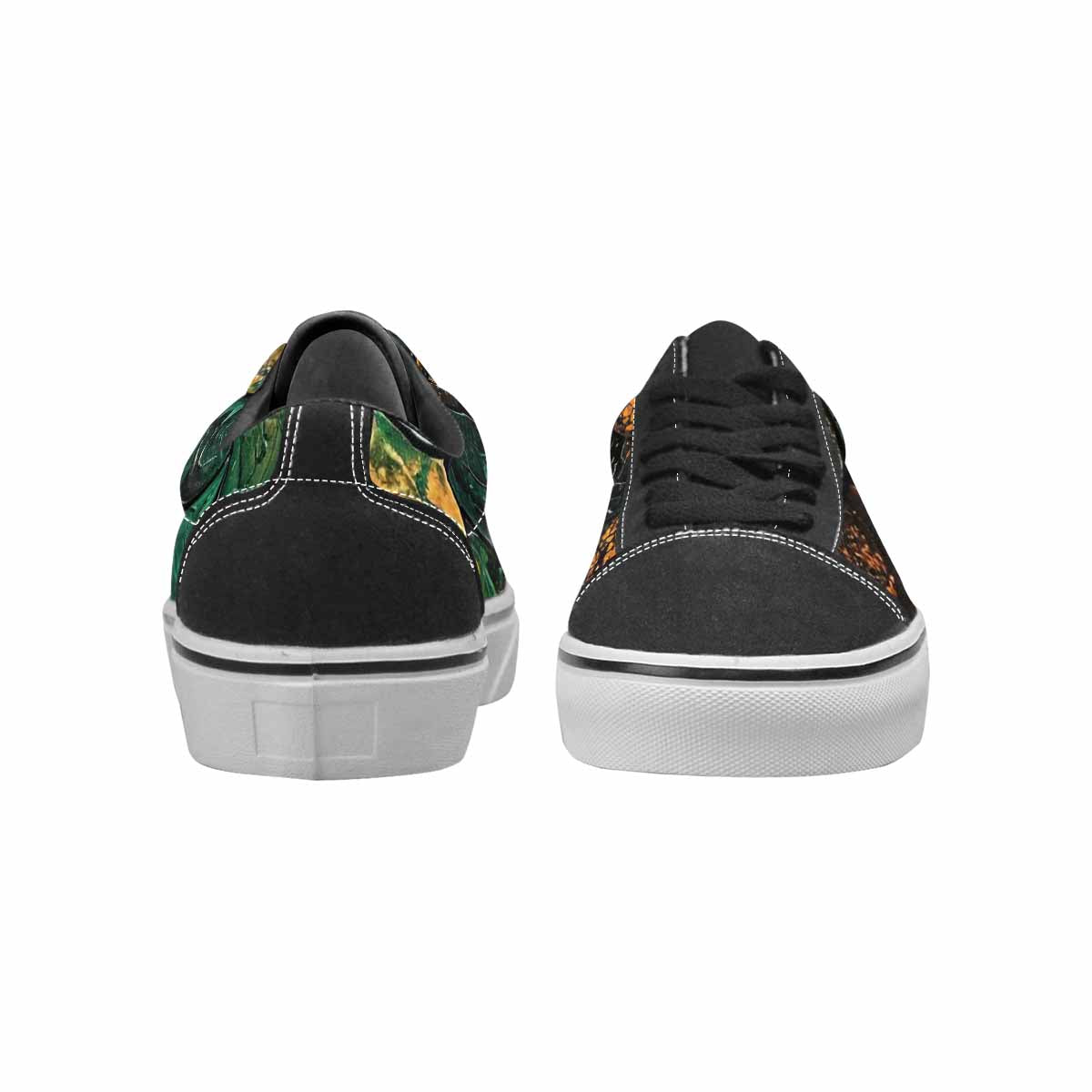 MEN'S Snake Skin Reptile Canvas Lace-Up Y2K Custom Shoes