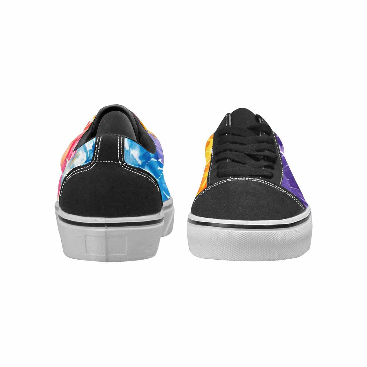 MEN'S Tie Dye Swirl Canvas Lace-Up Dreamcore Custom Sneakers