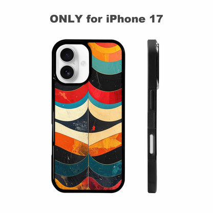 iPhone 17 Case — Retro Wave Scallop Stripe Small Retro, Unique Phone Case Design
