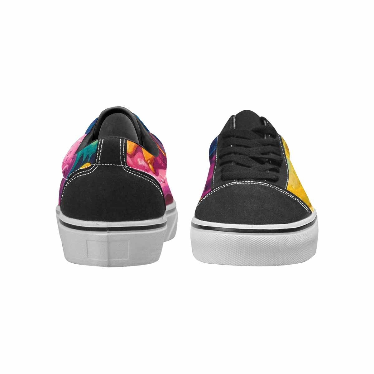 WOMEN'S Melting Ice Cream Monster Lace-Up Canvas Dreamcore Custom Shoes