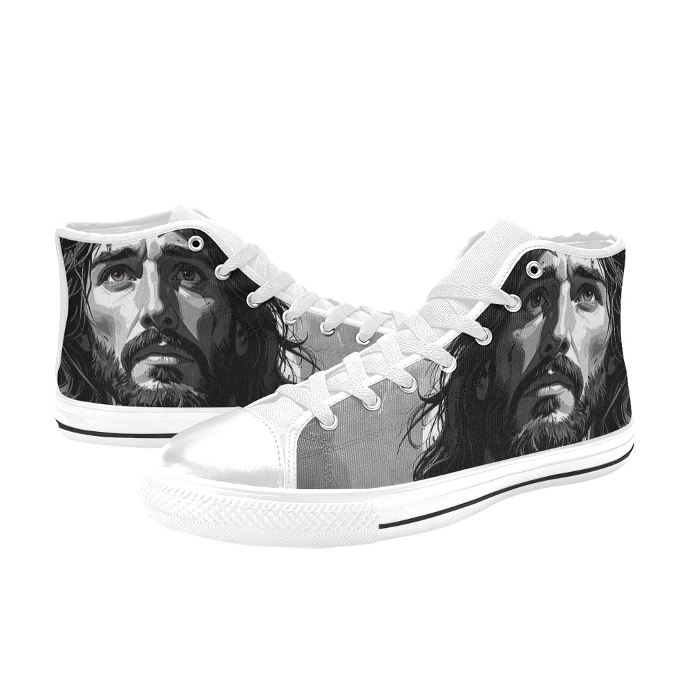 WOMEN'S Jesus_Ht_04 High Top Canvas Surreal Custom Sneakers