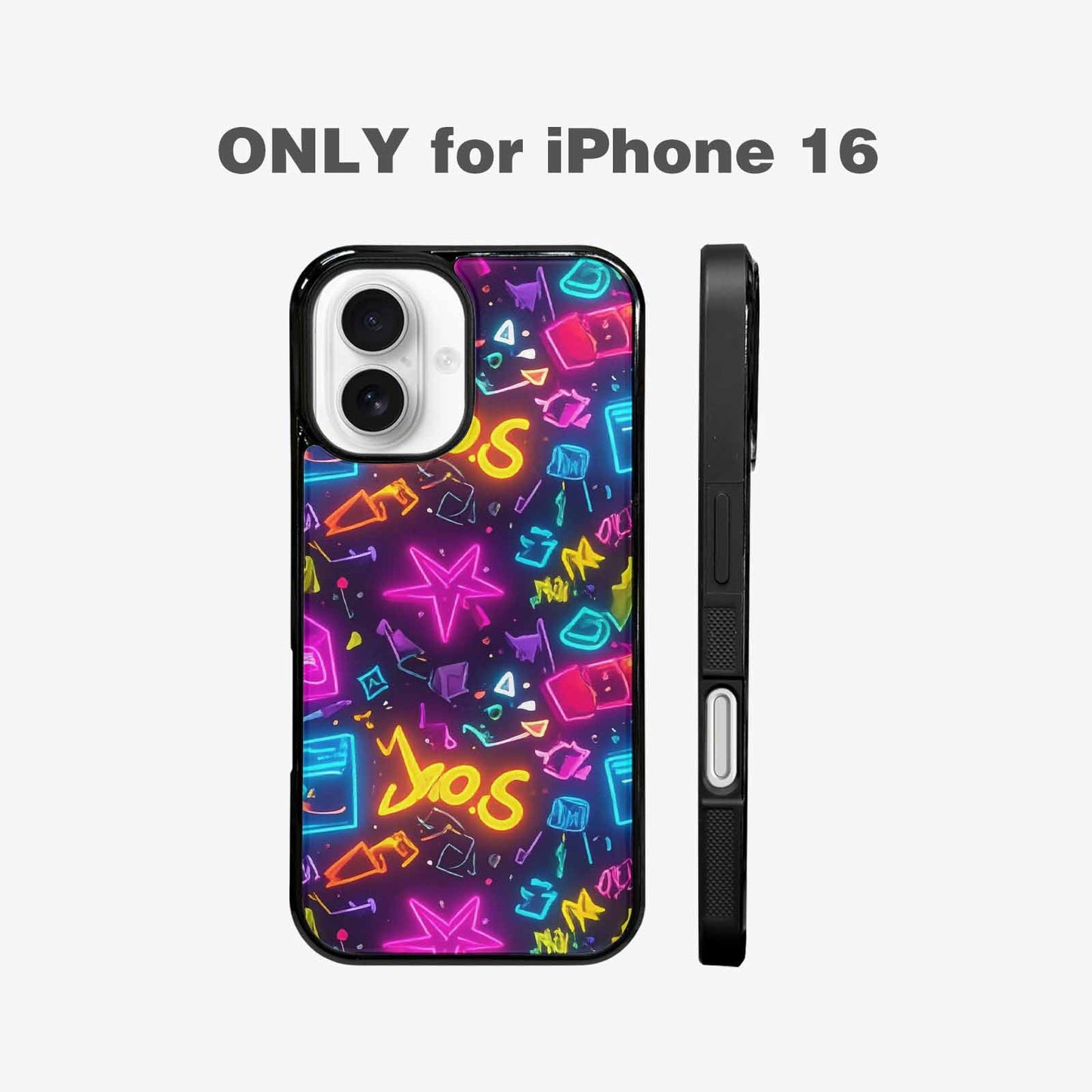 iPhone 16 Case — 80s Retro Motif 80s Retro Motifs, Customized Protective Case