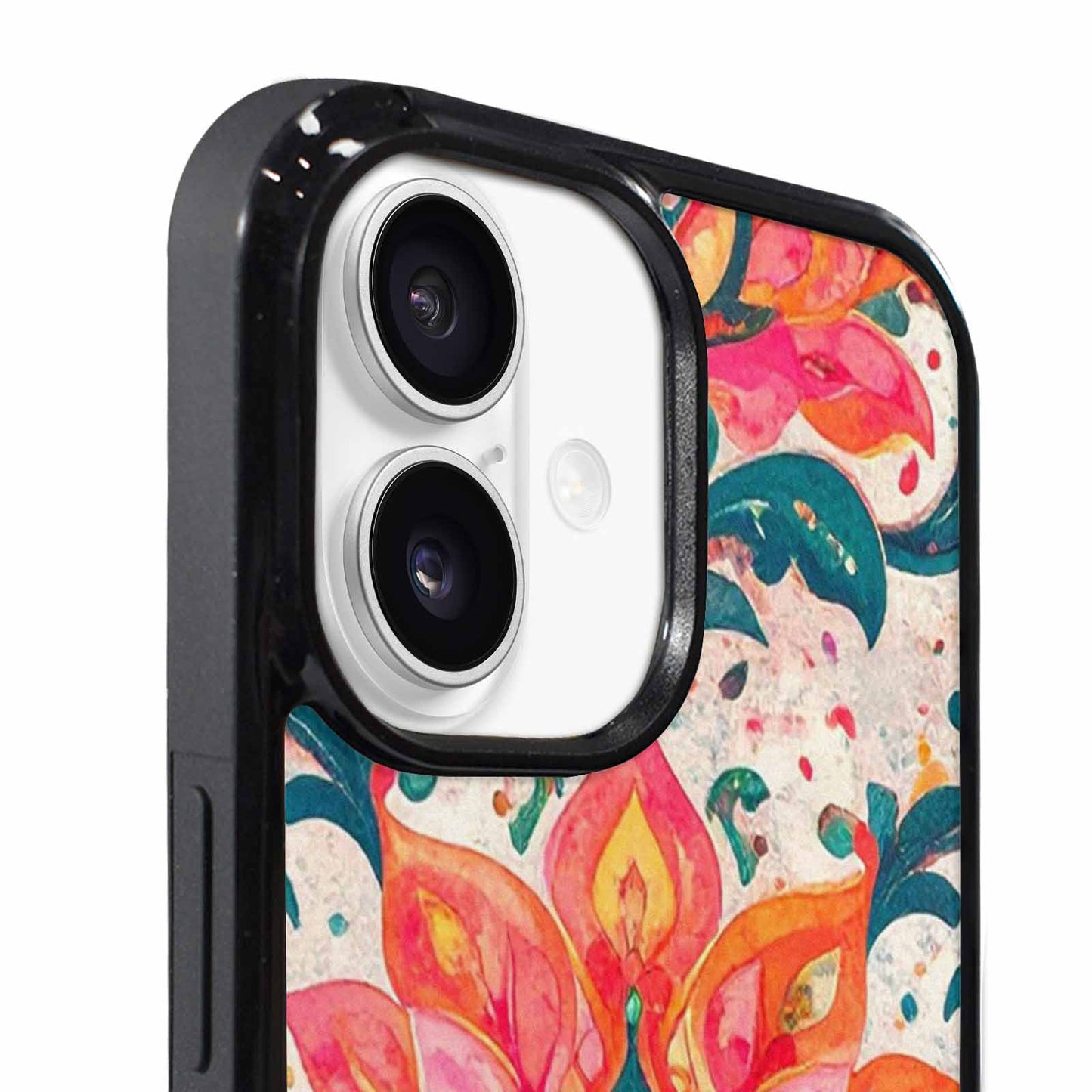 iPhone 17 Case — Marble Floral, Custom Phone Case
