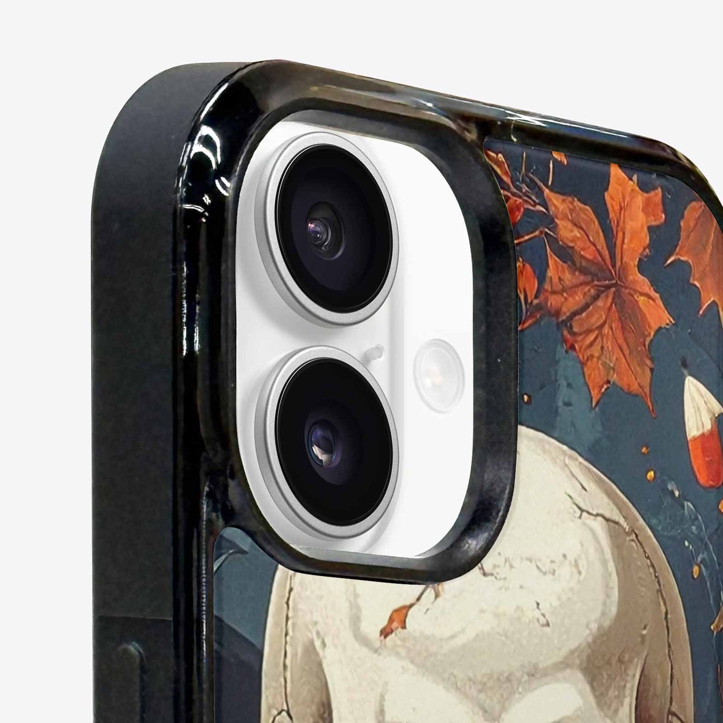 iPhone 16 Plus Case — Halloween Skulls Pumpkins Custom, Original Design Phone Case