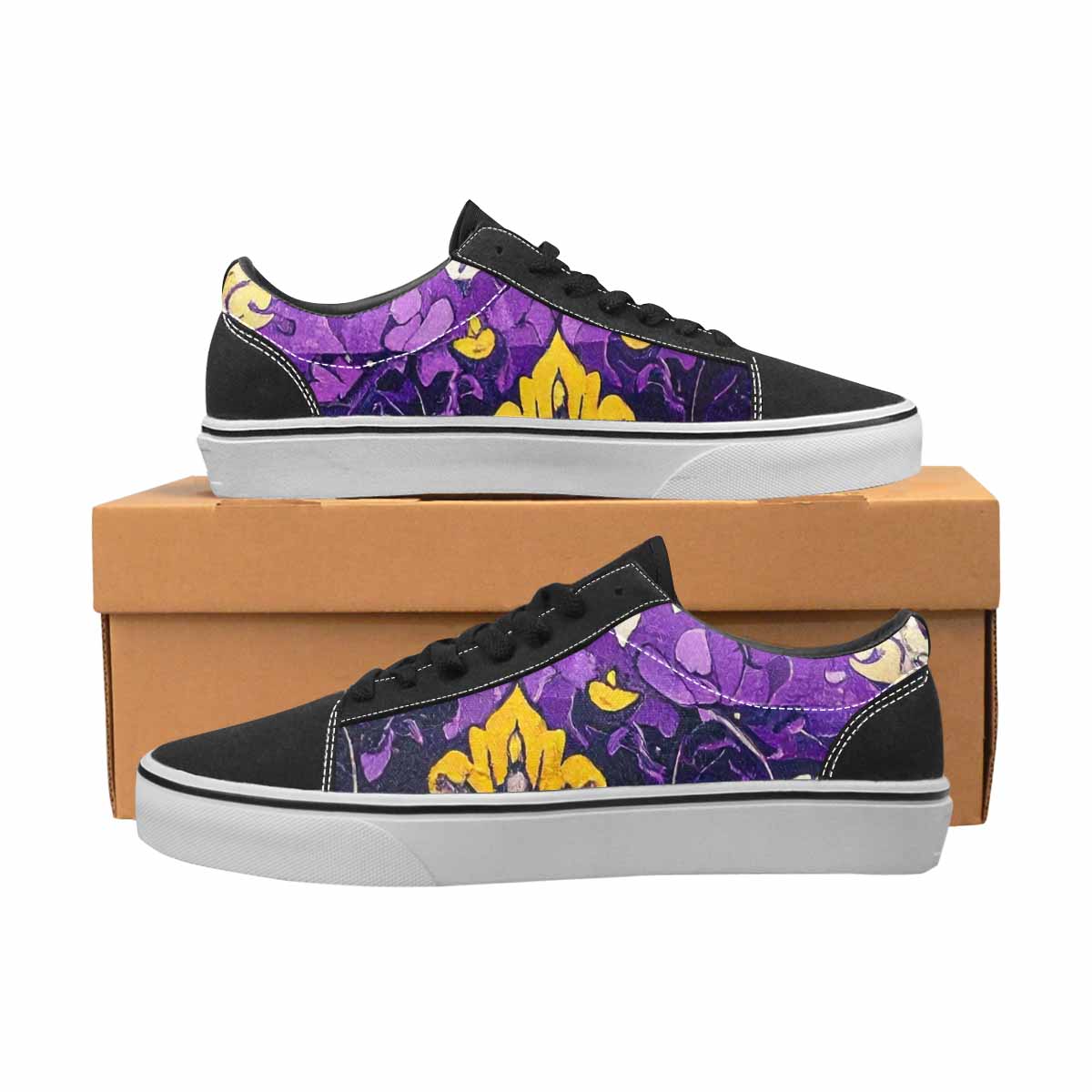 WOMEN'S Nonbinary Flag Color Canvas Lace-Up Dark Academia Sneakers