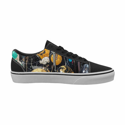 WOMEN'S Aliens  Marble Aliens Lace-Up Canvas Kaleidoscope Sneakers