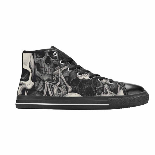 MEN'S Skulls - Classic High Top Canvas Dark Academia Custom Shoes