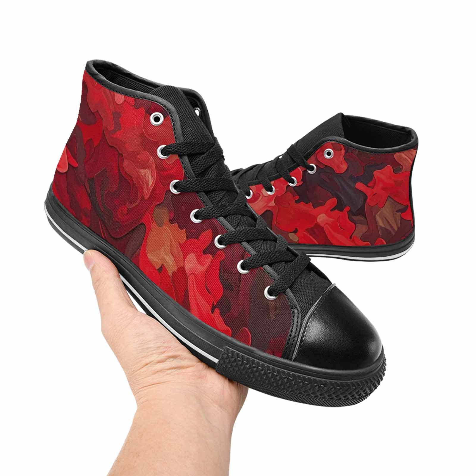 WOMEN'S Military Camouflage Blotch High Top Canvas Dreamcore Shoes