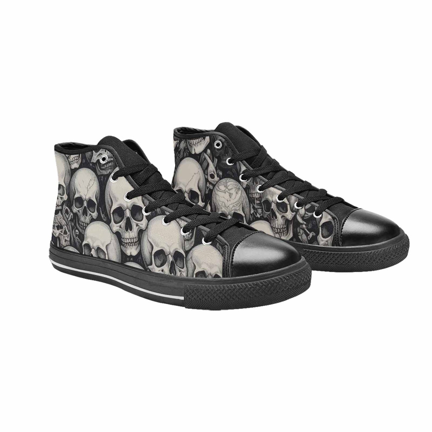 MEN'S Skulls - Classic High Top Canvas Dark Academia Sneakers