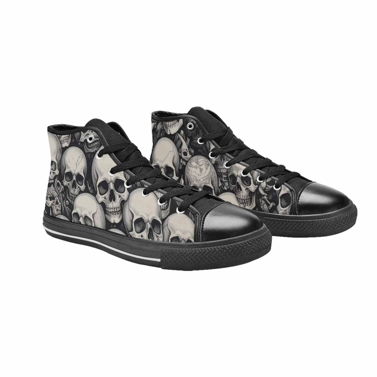 MEN'S Skulls - Classic High Top Canvas Dark Academia Sneakers