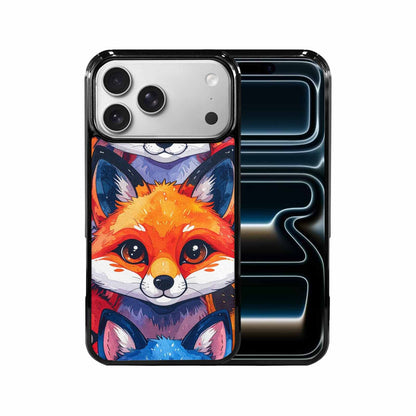 iPhone 17 Pro Max Case — Watercolor Kawaii Fox Watercolor Abstract, Custom Art Phone Cover