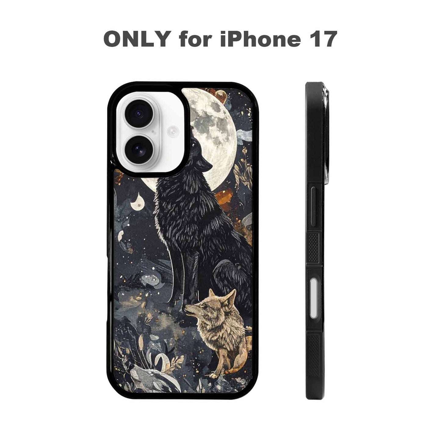 iPhone 17 Case — Small Wolf Silhouette And Original Art, Custom Phone Case