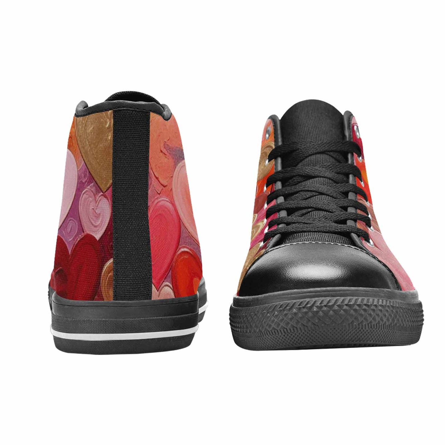 WOMEN'S No Words Or High Top Canvas Wallpaper Art Custom Shoes