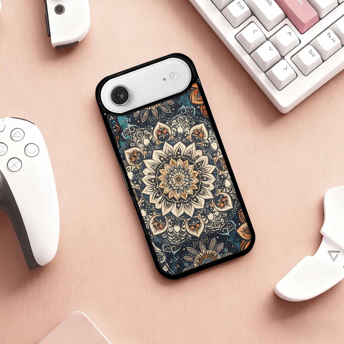 iPhone 17 Air Case — Small Mandala Pattern Randomly Varying Floral, Custom Printed Phone Case
