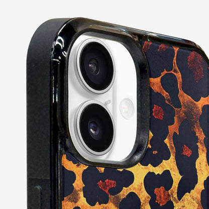 iPhone 16 Plus Case — Leopard Print Dark Seamless Pattern Vibrant, Unique Phone Case Design