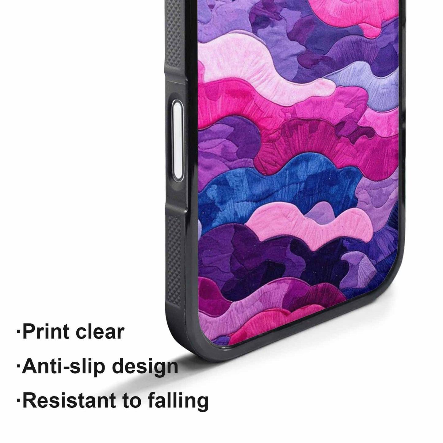 iPhone 17 Pro Case — Vivid Camo Bisexual Pride Camo, Unique Phone Case Design