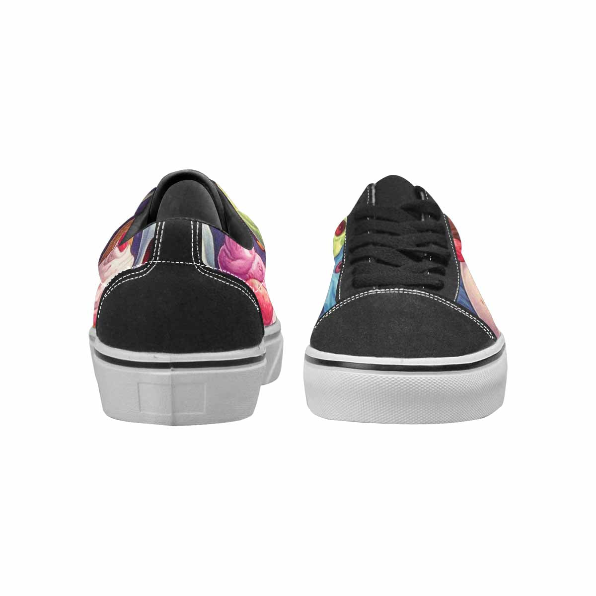 WOMEN'S Ice Cream Monsters  Lace-Up Canvas Dreamlike Custom Shoes