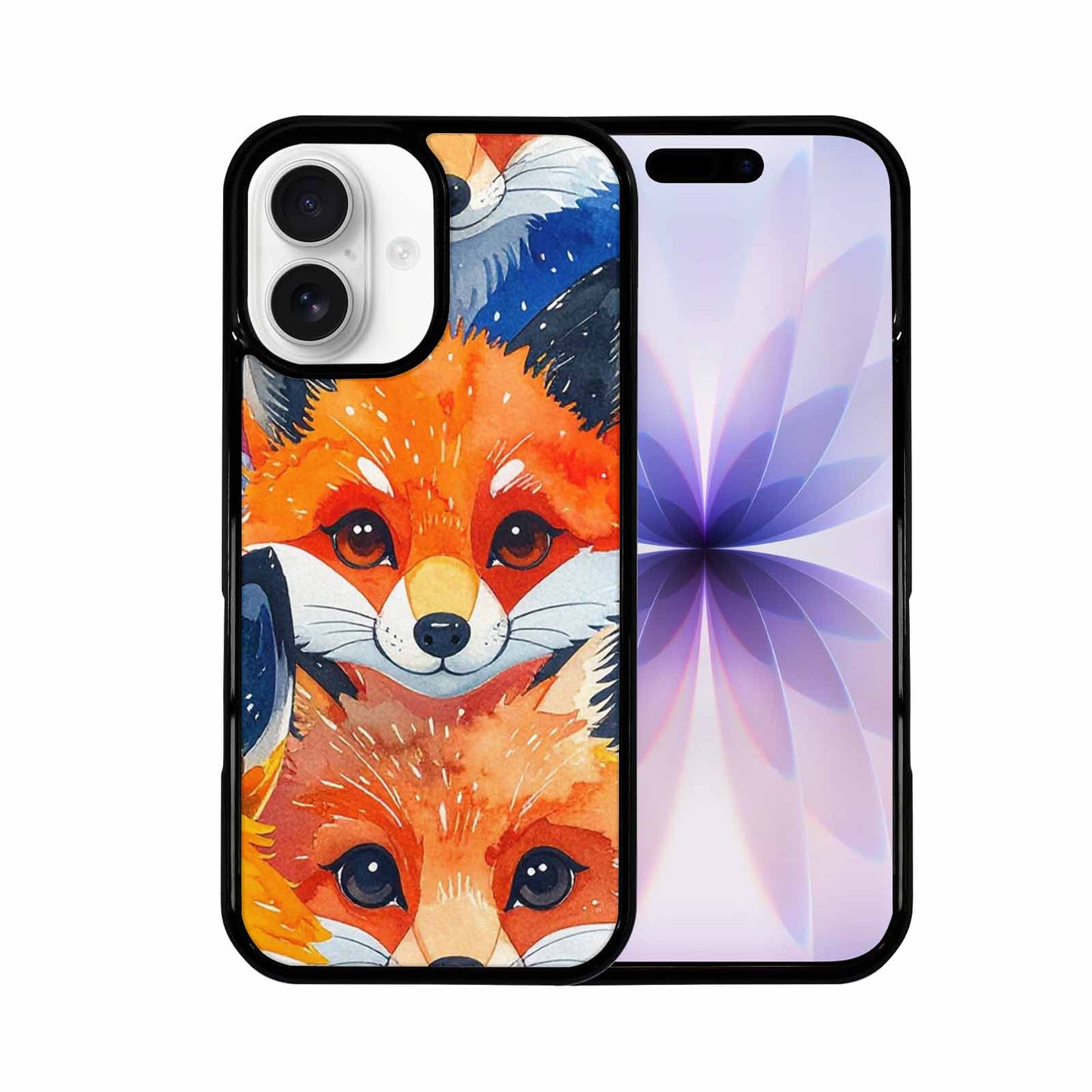 iPhone 17 Case — Watercolor Kawaii Fox Watercolor Abstract, Custom Print Case Cover