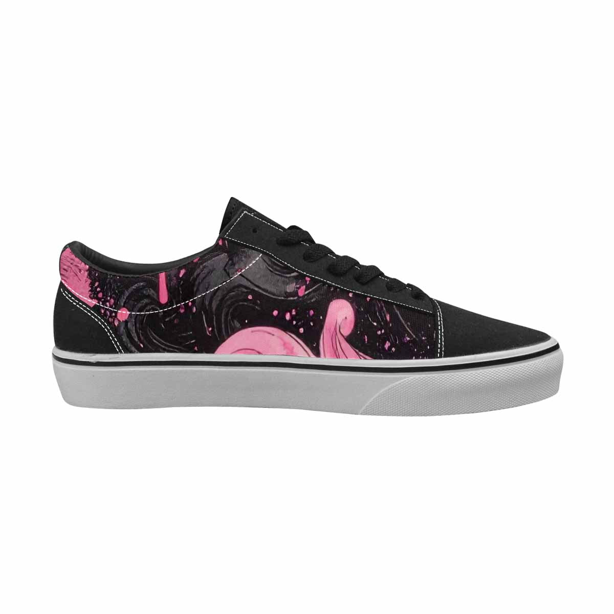 WOMEN'S Van Gogh Swirl Lace-Up Canvas Vibrant Chaos Sneakers