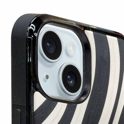 iPhone 15 Plus Case — Modern Zebra Stripe Custom Personalized Phone, Custom Made Phone Cover