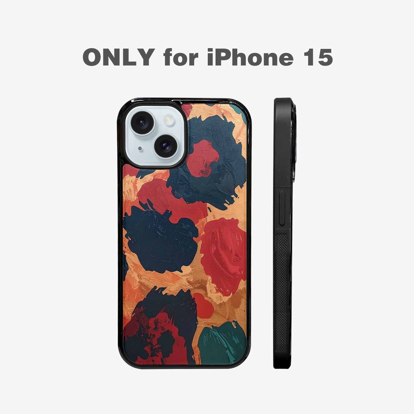 iPhone 15 Case — Leopard Wallpaper Print Custom, Unique Phone Case Design