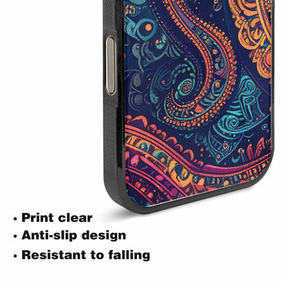 iPhone 15 Pro Max Case — Paisley Mandala, Custom Made Phone Cover