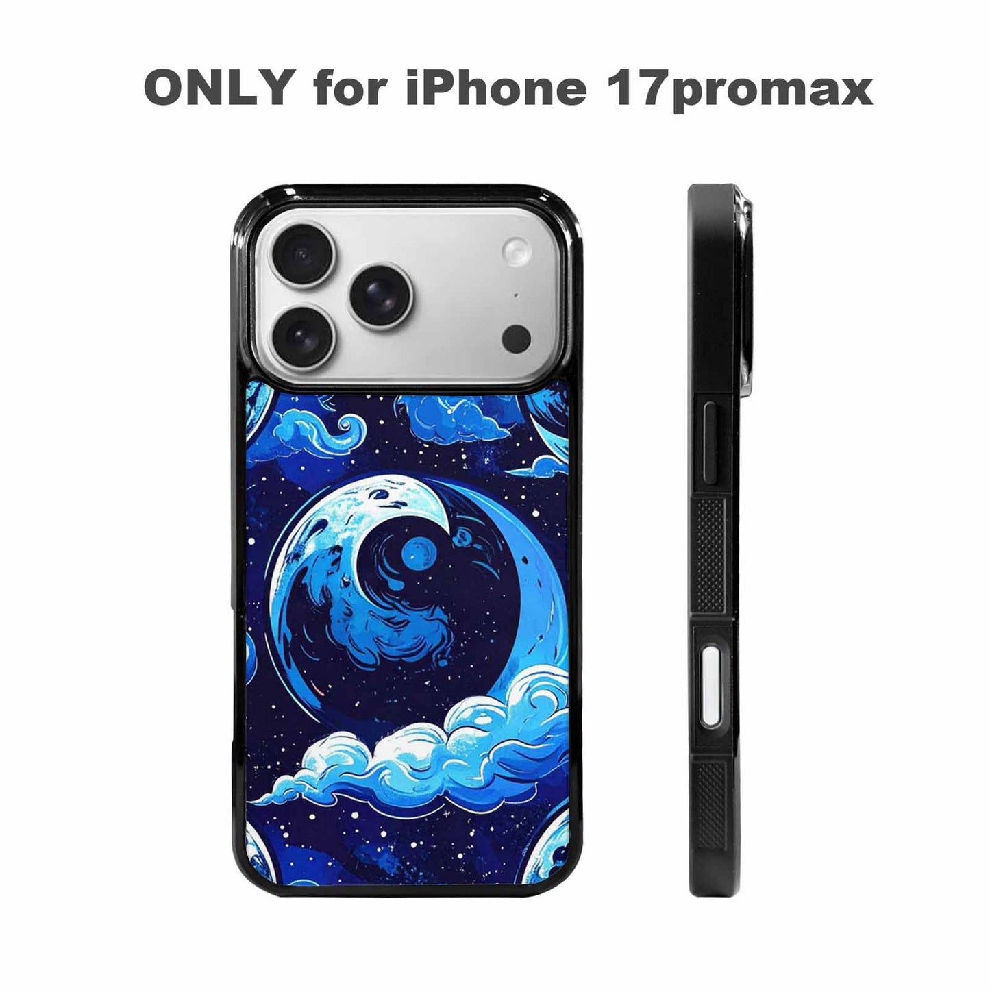 iPhone 17 Pro Max Case — Neon Winter Moon Cartoon Cute, Personalized Phone Case