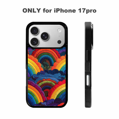 iPhone 17 Pro Case — Vivid Camo Rainbow Arc Camo, Custom Art Phone Cover
