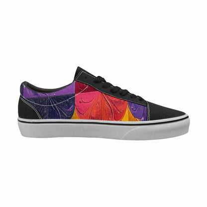 MEN'S Nonbinary Flag Color Canvas Lace-Up Dark Academia Custom Shoes