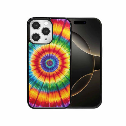 iPhone 15 Pro Max Case — Rainbow Spiral Tie Dye Alt, Custom Printed Phone Case