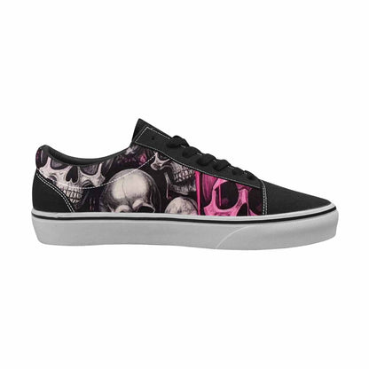 WOMEN'S Skulls (general) Lace-Up Canvas Vivid Sneakers