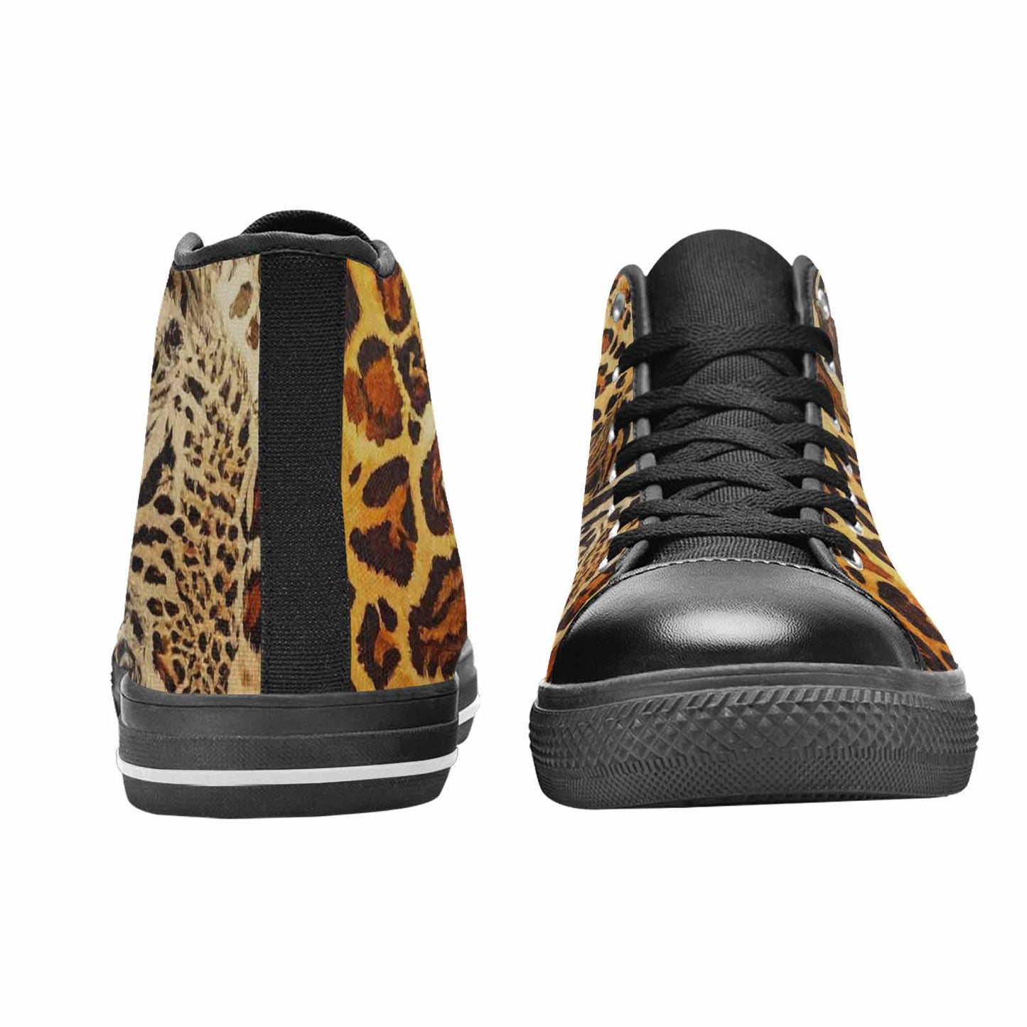 MEN'S Animal Print High Top Canvas Neon Fantasy Shoes