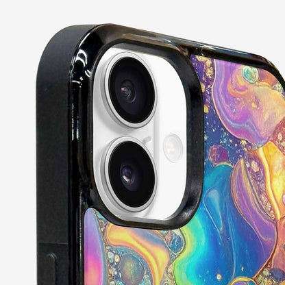 iPhone 16 Case — Holographic Iridescent Shimmer Pattern Hundreds Of, Custom Made Phone Cover