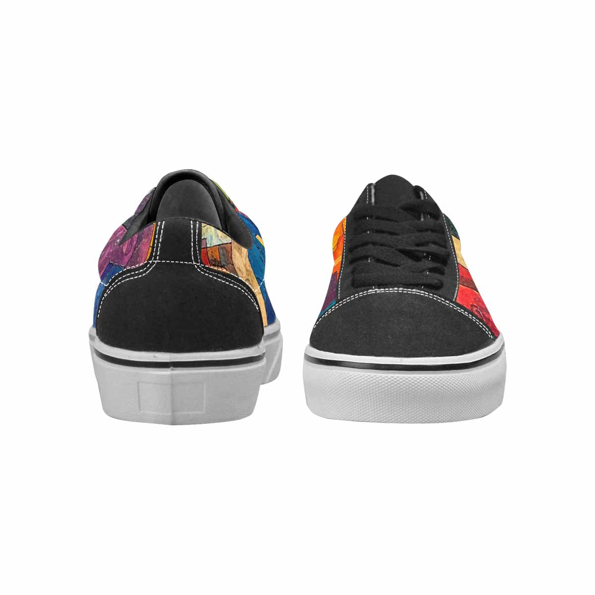 WOMEN'S Jesus Canvas Wearable Art Vibrant Chaos Limited Edition Sneakers