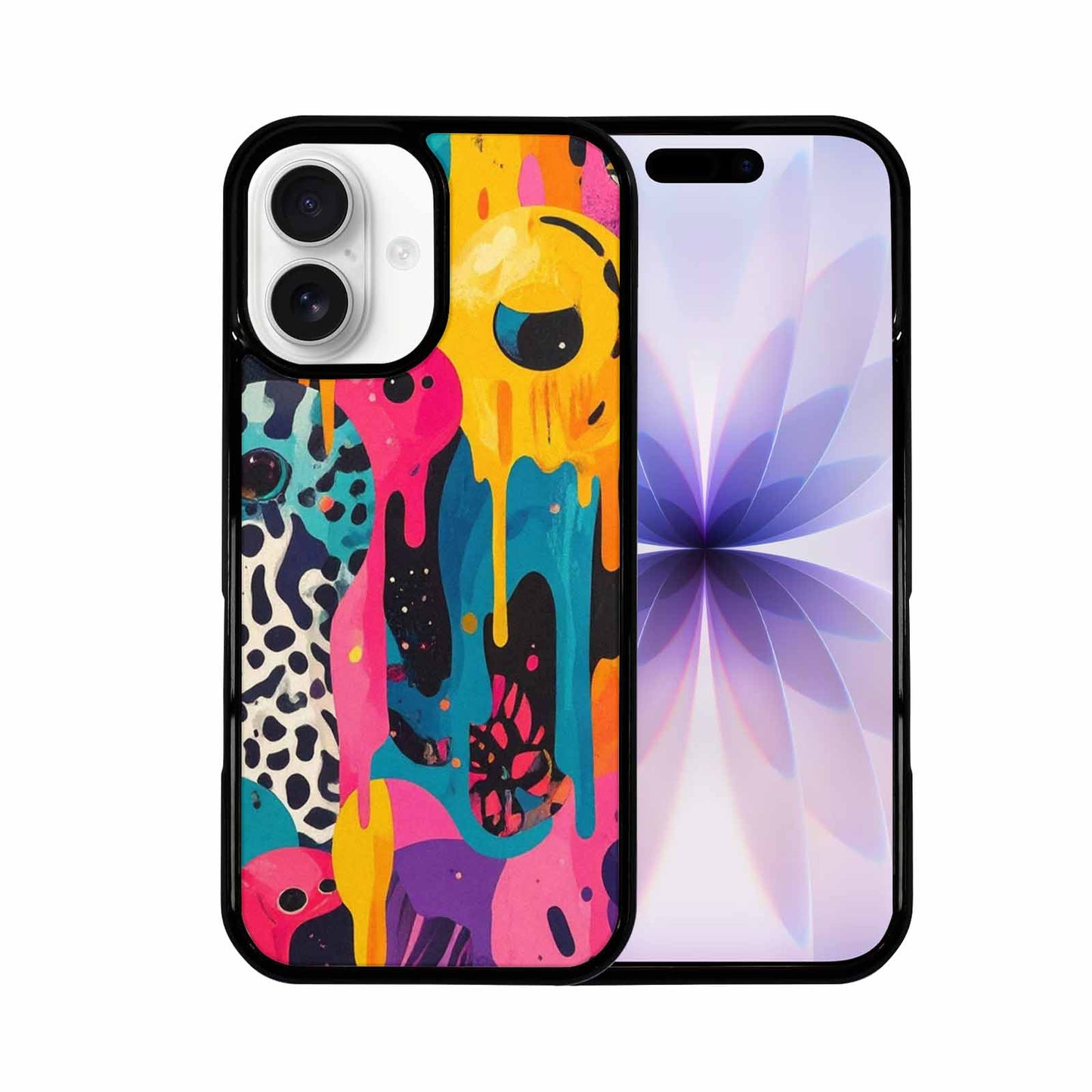 iPhone 17 Case — Melting Aliens Pattern Alien Scifi, Custom Designed Case Cover