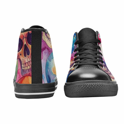 MEN'S Kulls - Watercolor High Top Canvas Y2K Custom Sneakers