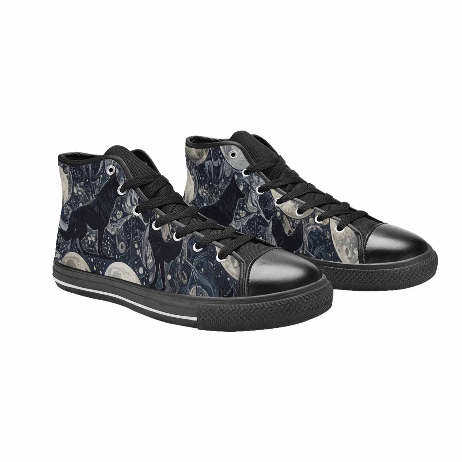 MEN'S Wolves Everywhere Collage High Top Canvas Y2K Custom Shoes