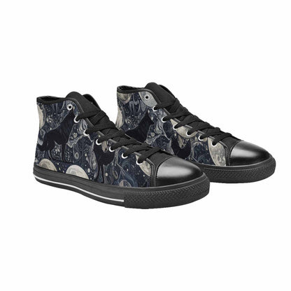 MEN'S Wolves Everywhere Collage High Top Canvas Y2K Custom Shoes