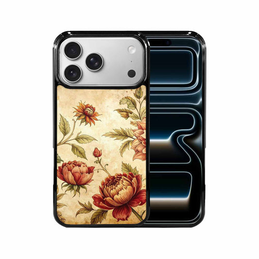 iPhone 17 Pro Max Case — Vintage Botanical Art Pattern Floral, Custom Designed Case Cover
